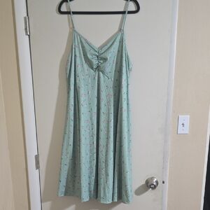 SHEIN Mint Green Floral Chemise
